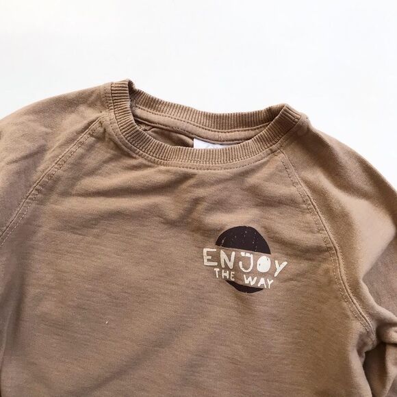 Zara enjoy the way long sleeve shirt  EUC 12-18 months - Picture 2 of 5